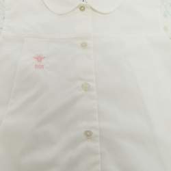 Baby Dior White Cotton Dress and Culotte Set 6 M