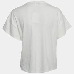 Pre Owned Dior Kids White Embroidered Jersey T-Shirt 13Yrs