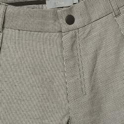 Pre Owned Dior Kids Grey Striped Cotton Shorts 10 Yrs 