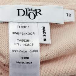 Pre Owned Baby Dior Beige Cotton Knit Beanie 