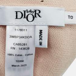 Pre Owned Baby Dior Beige Cotton Knit Beanie 