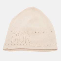 Pre Owned Baby Dior Beige Cotton Knit Beanie 