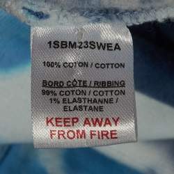 Pre Owned Dior Kids Blue Tie-Dye Cotton Hooded Sweatshirt Size 12 Yrs