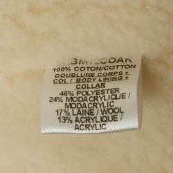 مملوكة مسبقًا Christian Dior Kids Blue Faux Shearling and Denim Jacket 6Yrs