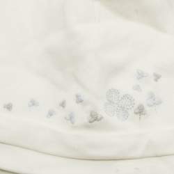 مملوكة مسبقًا Dior Baby Ivory Embroidered Cotton Hat Size T1