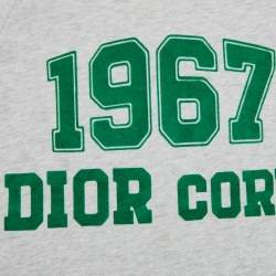 Pre Owned Dior Kids Grey 1967 Dior Print Cotton T-Shirt Size 4 Yrs