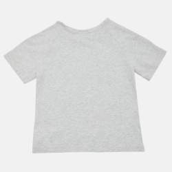 Pre Owned Dior Kids Grey 1967 Dior Print Cotton T-Shirt Size 4 Yrs