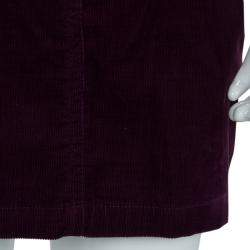 Dior Burgundy Corduroy Mini Skirt 8 Yrs