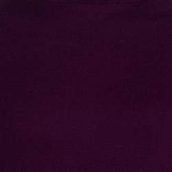 Pre Owned Dior Burgundy Knit Turtleneck Long Sleeve Top 8 Yrs