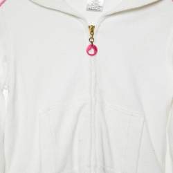 Christian Dior Kid Terry Cotton Zip-Up Hooded Track Jacket 12 Yrs