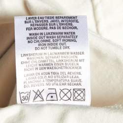 Pre Owned Christian Dior Kids Off-White Tufted Cotton Top 8 Yrs