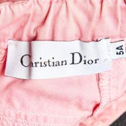 Pre Owned Dior Pink Oblique Print Cotton Skirt 5Yrs 