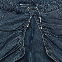 Pre Owned Dior Kids Navy Blue Denim Shorts 6 Yrs
