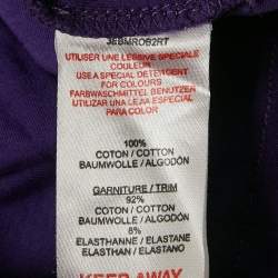 Dior Kids Purple Cotton Knit Sleeveless Dress 4 Yrs