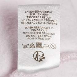 Pre Owned Baby Dior Pink Logo Print Cotton Knit Track Pants 36 M