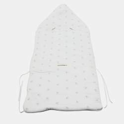 Pre Owned Baby Dior Off White Cotton Embroidered Sleeping Bag