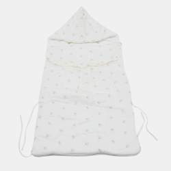 مملوكة مسبقًا Baby Dior Off White Cotton Embroidered Sleeping Bag