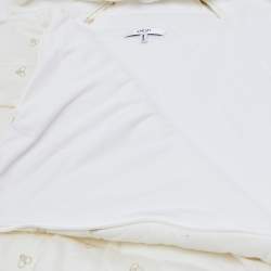 Pre Owned Baby Dior Off White Cotton Embroidered Sleeping Bag