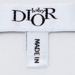 Pre Owned كيس نوم قطني بطبعة كانونج أبيض بيبي ديور