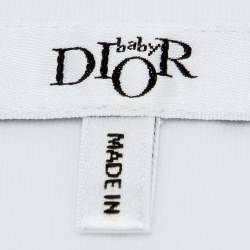 Pre Owned Baby Dior White Printed Cotton Sleeping Bag