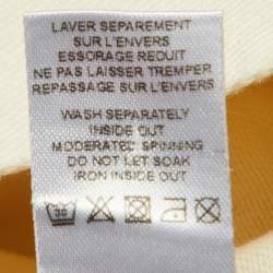 Pre Owned Dior Kids Cream Denim Logo Embroidered Jacket Size 12+ Yrs