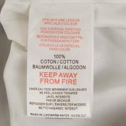 مملوكة مسبقًا جاكيت فرو حقيقي أسود مع نقش هوندستوث من كريستيان ديور للأطفال 8 سنوات