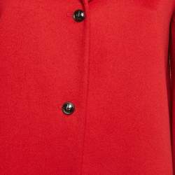 مملوكة مسبقًا Christian Dior Kids Red Felt Coat 12+Yrs