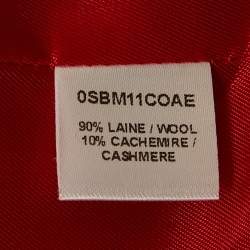 مملوكة مسبقًا Christian Dior Kids Red Felt Coat 12+Yrs