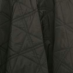 Pre Owned تنورة طويلة مبطنة نايلون أسود ديور 8 سنوات