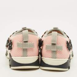 Pre Owned Dior Fusion Size 29  Pink Embellished Mesh Sneakers 