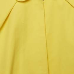Pre Owned Christian Dior Girl Yellow Cotton Pleated Cape 3Yrs
