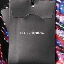 Pre Owned Dolce & Gabbana Kids Black Printed Cotton Bermuda Shorts 9/10 Yrs 