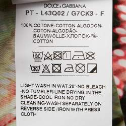 Pre Owned Dolce & Gabbana Kids Black Printed Cotton Bermuda Shorts 9/10 Yrs 