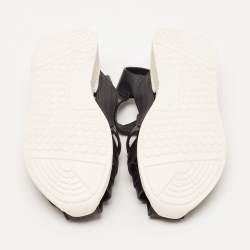 Dolce & Gabbana Black Leather Flat Sandals Size 31