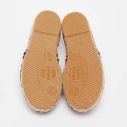 Dolce & Gabbana Tricolor Floral Print Canvas Espadrille Flats Size 31 (Kids)