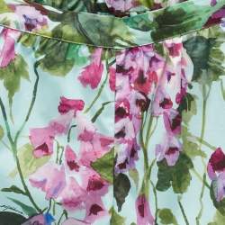 Dolce & Gabbana Kids Blue Floral Print Cotton Shorts 6 Yrs 