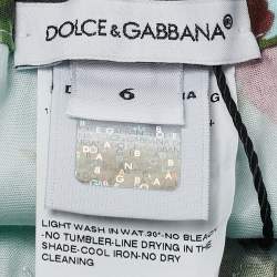 Dolce & Gabbana Kids Blue Floral Print Cotton Shorts 6 Yrs 