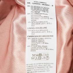Dolce & Gabbana Kids Pink Lurex Bow Embellished Dress 5 Yrs 