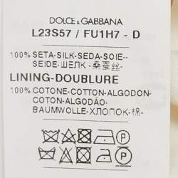 Dolce & Gabbana Kids Cream Silk Bow Detail 12-18 M