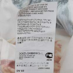 Pre Owned Dolce & Gabbana Kids White Sea Shell Print Poplin Dress Set 12-18M