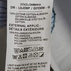 Pre Owned Dolce & Gabbana Kids White Butterfly Print Cotton Dress 7-8Years