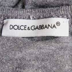 Dolce & Gabbana Kids Grey Cotton Crew Neck T-Shirt 18-24 M