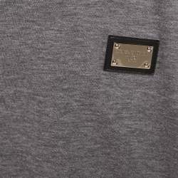 Dolce & Gabbana Kids Grey Cotton Crew Neck T-Shirt 18-24 M