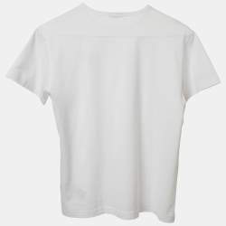 Pre Owned Dolce & Gabbana Kids White Cotton Logo Plaque Detail T-Shirt 9-10 Yrs