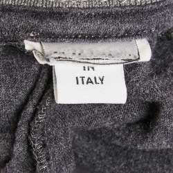 Pre Owned Dolce & Gabbana Kids Grey Patterned Jersey Jogger Pants 9/10 Yrs