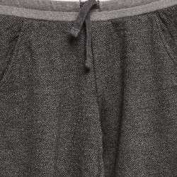 Pre Owned Dolce & Gabbana Kids Grey Patterned Jersey Jogger Pants 9/10 Yrs