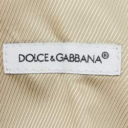 Pre Owned Dolce & Gabbana Beige Wool & Silk Waist Coat 4 yrs