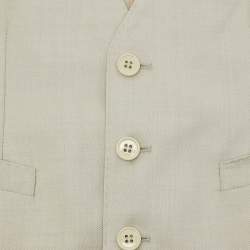 Pre Owned Dolce & Gabbana Beige Wool & Silk Waist Coat 4 yrs