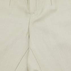 Pre Owned Dolce & Gabbana Beige Wool & Silk Pants 4 years