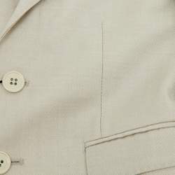 Pre Owned Dolce & Gabbana Beige Wool & Silk Blazer 4 years